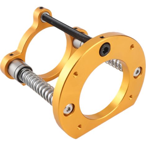 Support de défonceuse réglable universel 63,5-65 mm en aluminium, système de levage sous table avec serrage, doré (1/5)