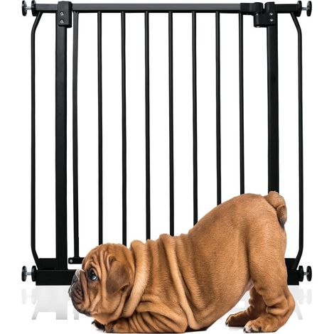 Bettacare Elite Pressure Dog Gate, 71cm - 80cm, Matt Black, Pressure Fit Pet Gate for Dog and Puppy