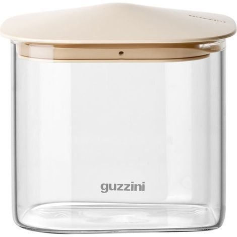 GUZZINI Barattolo Rettangolare Fresh & Style 600 Ml Vetro Tappo Beige