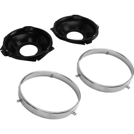 Une paire d'anneaux de fixation de phares H00001EB. Kit de fixation d'anneaux de phares pour Chevrolet Camaro 1967-1969. (1/5)