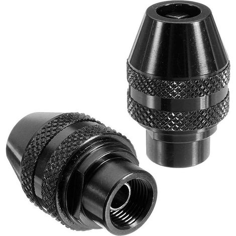 Mandrin à trois mors sans clé en deux parties, mini adaptateur multifonction à changement rapide, mandrins de perçage, outil de meulage électrique, compatible avec les queues de 9/32-40 et 6,2 mm (1/5)