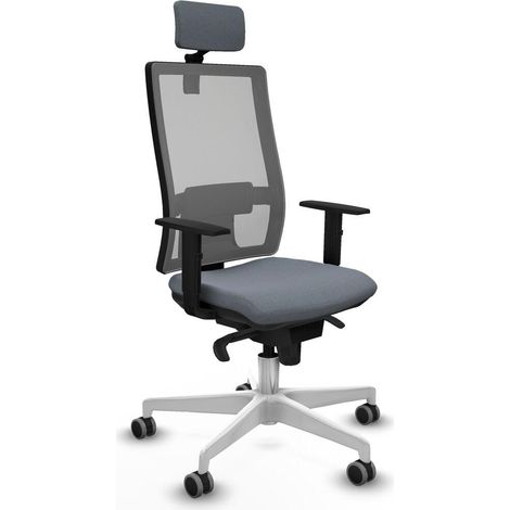 Piqueras y Crespo Horna Chaise de bureau gris confortable (1/3)