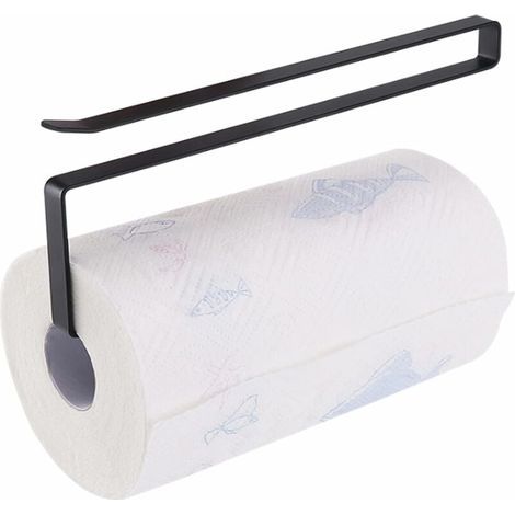 Soporte para rollo de cocina de 26 cm, soporte para toallas de papel de cocina, soporte para rollo de papel sin taladrar, soporte para toallas de papel para debajo del armario (1/5)