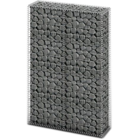 Panier de gabion avec couvercle Fil galvanisé 150 x 100x30 (1/5)
