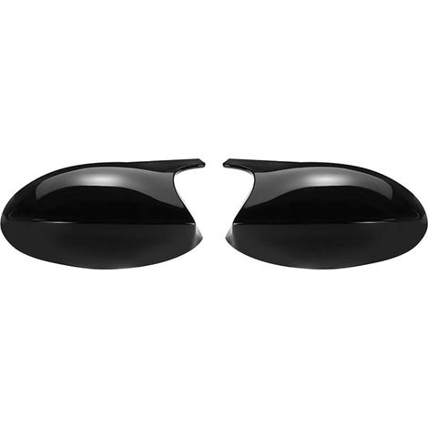 2 Pcs Voiture Rétroviseur Capuchon De Remplacement Couverture Brillant Noir Gauche et Droite Compatible avec BMW E81 E82 E87 E88 E90 E91 2005-2007 E92 E93 2006-2009 M3 Style (1/5)