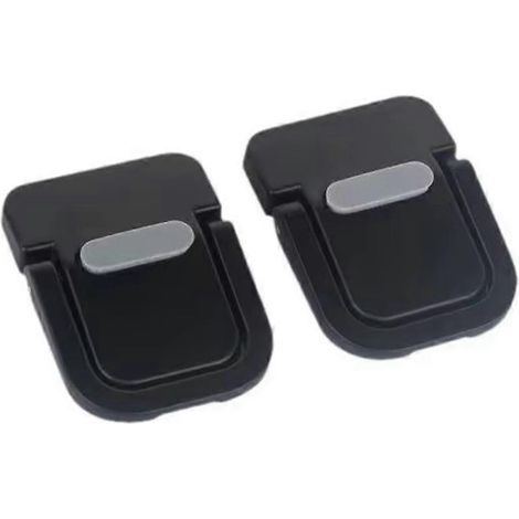 Lot de 2 supports portables pour ordinateur portable, pliables et invisibles, avec pieds antidérapants noirs. (1/5)