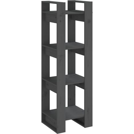 Maison Exclusive - Bücherregal/Raumteiler Grau 41x35x125 cm Massi