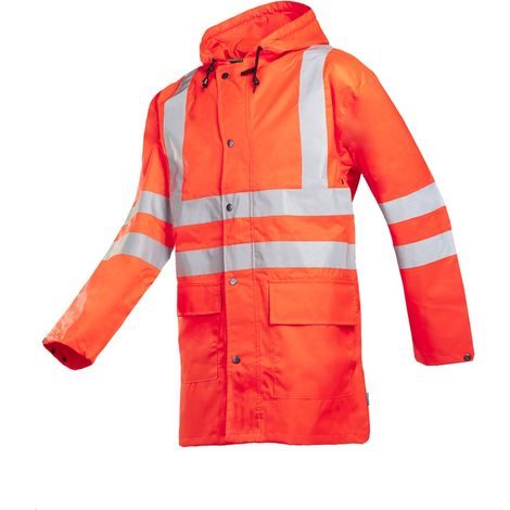 SIOEN Warnschutz-Regenjacke MONORAY Leuchtrot 100%PES Gr. 2XL