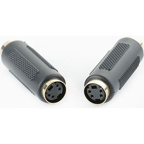 4-poliger S-Video-Adapter für Videoanschlüsse, erweiterter Adapter mit vergoldetem Kupfer-S-Anschluss (weiblich-weiblich) als Verlängerungsstecker. (1/5)