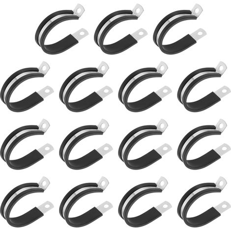 15 Pcs Colliers De Câble 40mm (1-4/7") 304 En Acier Inoxydable Noir (1/5)