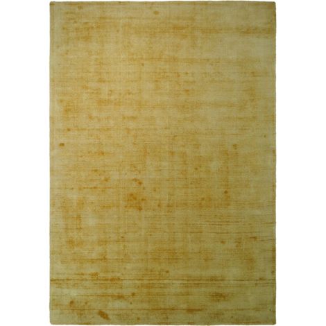 Tapis à Poils Courts Fait Main "Luxury I" Jaune 80 x 150 cm (1/4)