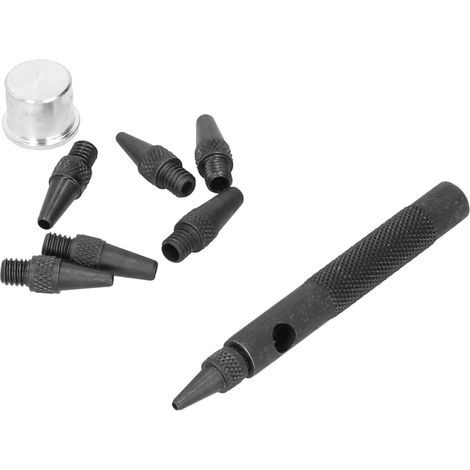 Kit de perforatrices avec têtes rondes interchangeables pour le travail du cuir, outils de bricolage, en acier de 2 à 5 mm. (1/5)