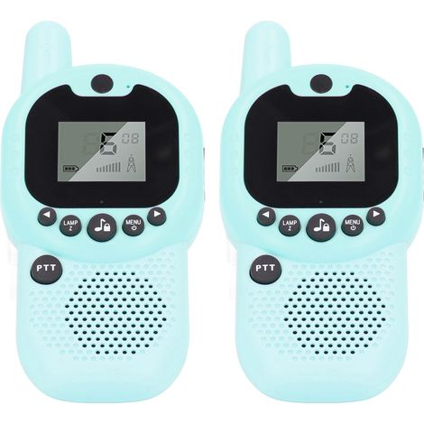 Talkies-walkies pour enfants, mini-talkies-walkies robustes en plastique ABS avec technologie Bluetooth, 2 modèles bleus. (1/5)