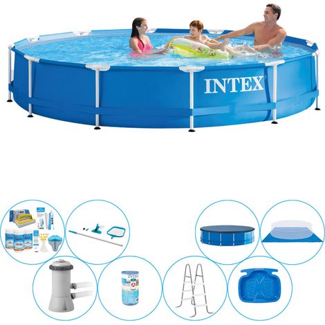 Intex Piscine Tubulaire Ronde - 366x76 cm - 8-pièces  S20475 (1/5)