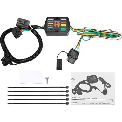 GARRYFIZH Câblage remorque 4 broches 118784 - Plug and Play - Remplacement pour feux Santa Fe, Palisade, Cruz, Tucson (1/5)