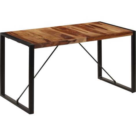 Esstisch 140 x 70 x 75 cm Massivholz Akazie