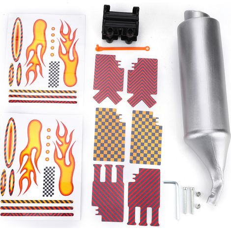 6 Cartes sonores,Système échappement turbo,Vélo,Accessoire rayon,Rayon vélo,Enfant 16-22 pouces（Q3 : Nouveaux produits pour le mois d'août） (1/5)