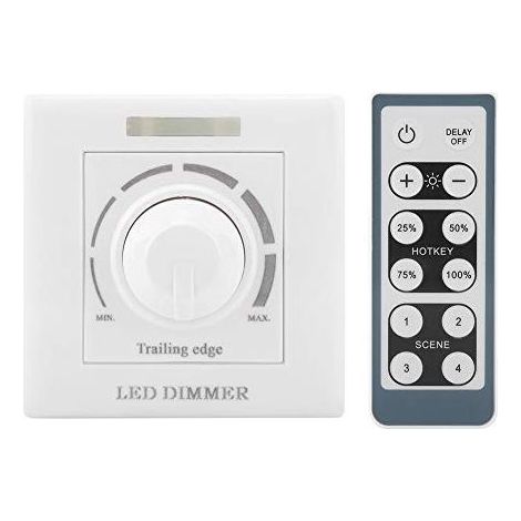 Variateur d'intensité LED 220V 200W – Télécommande infrarouge – Gradation précise pour éclairage adaptable – Installation facile (1/4)