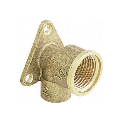 Manchon fer cuivre coude 1p f/+socle 15x21 14