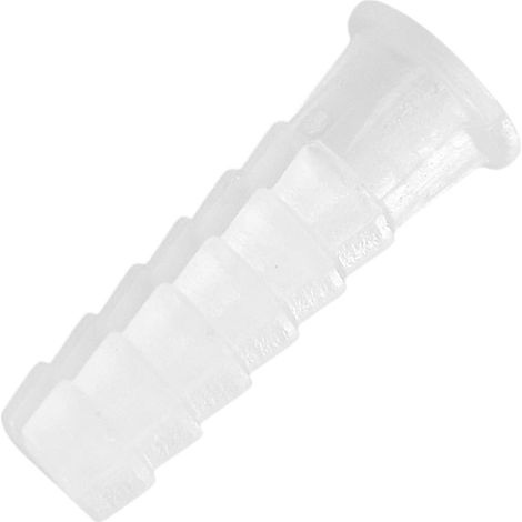 Taco Wolfpack Plástico Blanco 8 mm. (25 unidades)