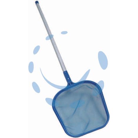 RETINO PIATTO DA SUPERFICIE IN PLASTICA CON MANICO PER PISCINA