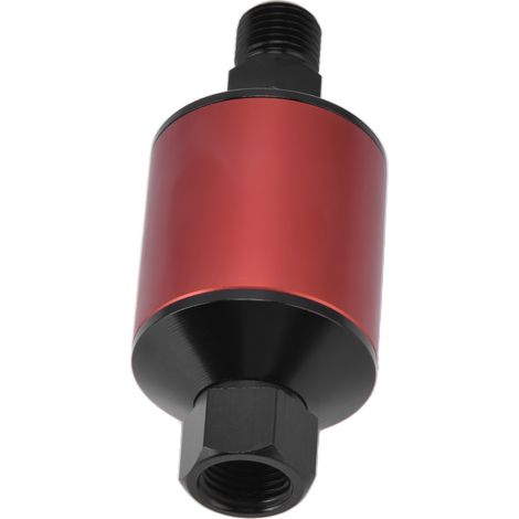 Séparateur eau/huile 1/4 pouce pour compresseurs d'air, séparateur d'eau, régulateur de filtre à air comprimé 1/4 pouce NPT, rouge (1/5)