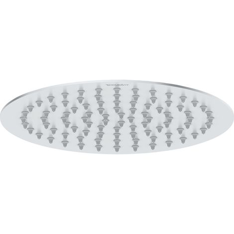 Duschkopf Duravit Universal, aus Edelstahl, mit Strahlart Rain, rund (Ø 200 mm), Winkel verstellbar, Chrom (1/2)