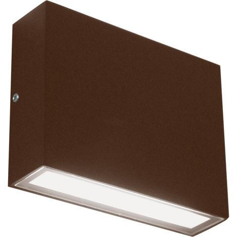 Applique led da parete mod. Madrid colore corten