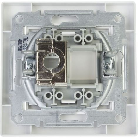 Asfora, un único conector RJ45 para ordenador, categoría 5e, blindado, blanco, con marco EPH5000121