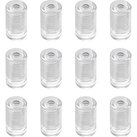 12PCS Vis de fixation en acrylique Clous de fixation transparents pour enseigne murale, clou de fixation pour verre publicitaire (1/5)