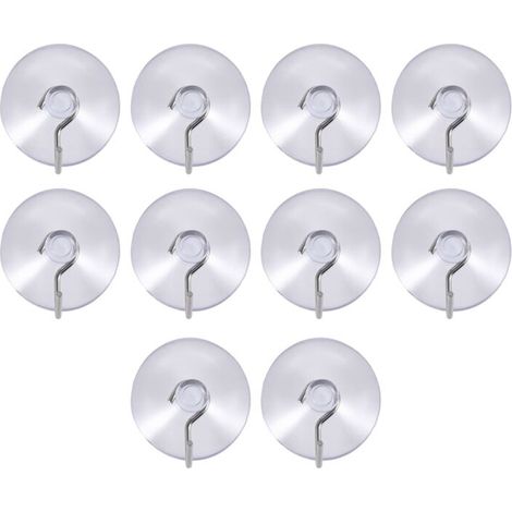 Filiyano-Crochets de fenêtre à ventouses, ventouses en fil transparent 32 mm (paquet de 10) (1/5)
