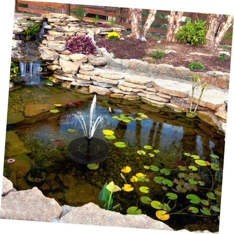 Abaodam Fontaine Solaire Extérieur Mini Flottante Pompe à Eau pour Jardin Alimentation Automatique sans Piles (1/4)