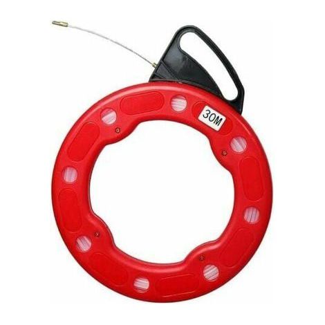 Aiguille tire-fil électrique – Ø 4 mm, longueur 30 m – Fibre de verre – Non conductrice (1/4)