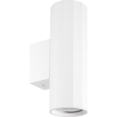 Applique moderno gea led gap530 gu10 led biemissione alluminio bianco