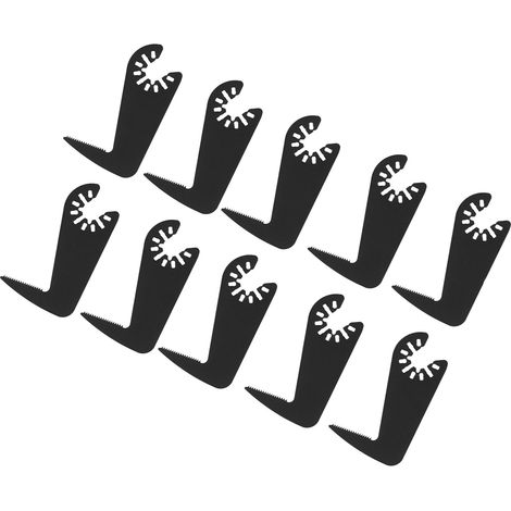 10 Stück Oszillationswerkzeug-Stichsägeblätter, elektrophoretisch lackiert, universell einsetzbar, oszillierende Multitool-Sägeblätter (1/5)