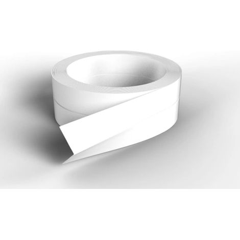 Nordlinger – Profilé de finition sol et mur adhésif blanc 10ml – Dimensions 15mm x 15mm – Résistant à la corrosion pour espaces intérieurs