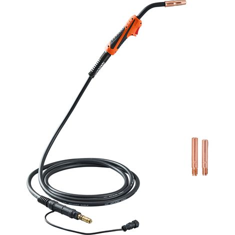 Mophorn 250 Ampere MIG-Schweißpistole, 15 Fuß Kabel, kompatibel mit Lincoln Power MIG 200, 215, 216, 255, Wire-Matic 255, für 0,035 Zoll und 0,045 Zoll Schweißdrähte