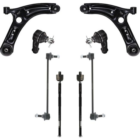 KIT BRACCIO OSCILLANTE 8 PEZZI COMPATIBILE CON HYUNDAI i20 ACTIVE (IB, GB) 1.4 CVVT 09.2 / Kit Sospensione Completo OE/OEM / Bracci Oscillanti + Testine Sterzo / Sostituzione Diretta OEM