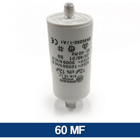 CONDENSATORE MOTORE ELETTRICO ELETTROPOMPA DA 1 A 80 MF MICROFARAD 450 V 10976V 60 MF (13808)