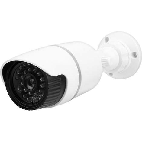 Caméra de surveillance factice avec voyant LED rouge clignotant pour intérieur et extérieur (1/5)