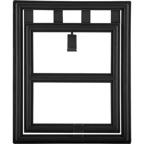 Porte magnétique pour chats et chiens, 29 x 24 x 1 cm, noire (1/5)