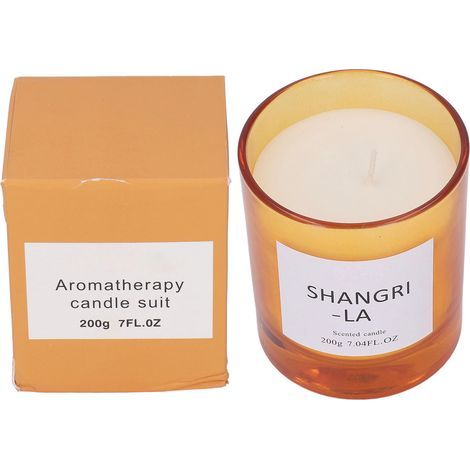 Bougie Parfumée Grande en Cire de Soja Naturelle, Sans Fumée, Aromatique pour Chambre, Bureau ou Bar (1/5)