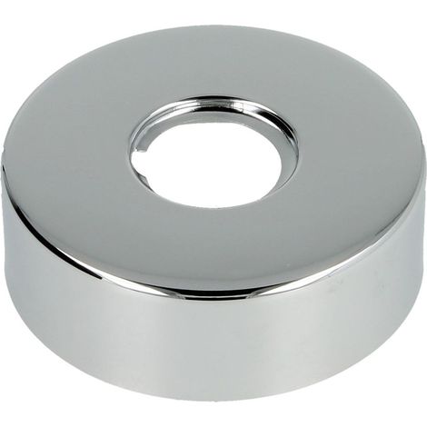 Rosace design filetée, laiton chromé 61 mm x 1/2 x 20 mm