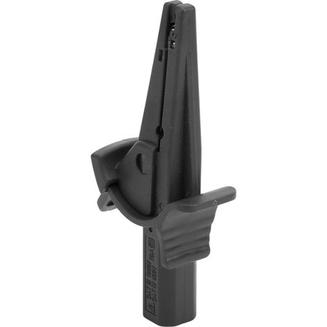 Pince de test isolée, ouverture de sécurité de 20 mm, avec prise banane de 4 mm pour projets électriques automobiles et camions (noire). (1/5)