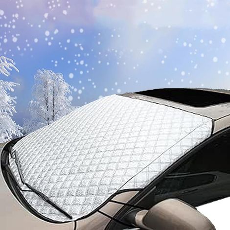 Windschutzscheibenabdeckung, Winter-Windschutzscheibenabdeckung, faltbar, Frostschutz, Schnee, Frost, Sonne, Staubschutz für Auto, SUV (1/5)
