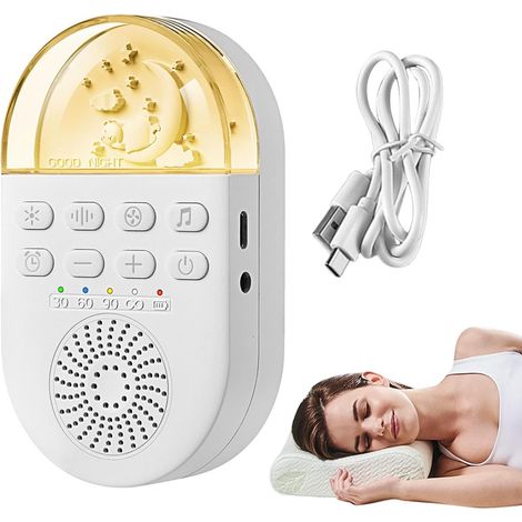Macchina del rumore bianco, Dispositivo per dormire, Suoni rilassanti per il sonno, Macchina del suono per bambini piccoli, Rumore bianco per adulti, Rumore bianco per bambini, Rumore bianco per adult (1/5)