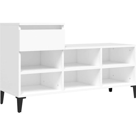 Maison Exclusive - Zapatero madera contrachapada blanco 102x36x60 (1/5)