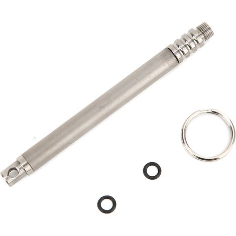 Porte-cure-dents en alliage de titane portable, anti-rouille et réutilisable (argenté)