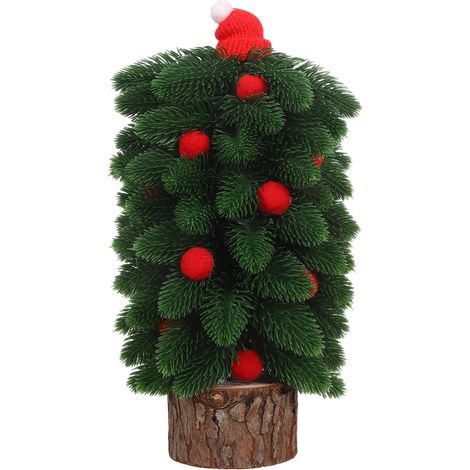 Mini-Weihnachtsbaum aus Holz, künstlicher Baum für Tischdeko (1/5)