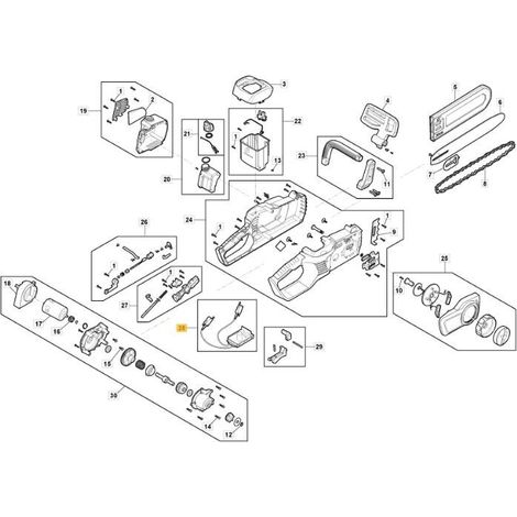 PCB UND ELEKTRISCHE TEILE CS 40 Li ORIGINAL STIGA - 118810952/0
